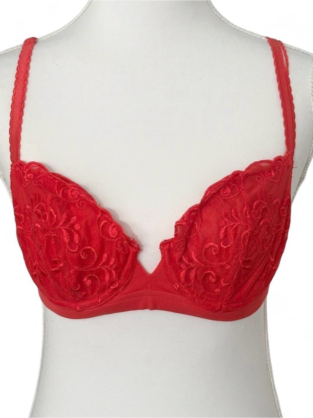 Victoria's Secret Magenta Embroidered Underwire Bra